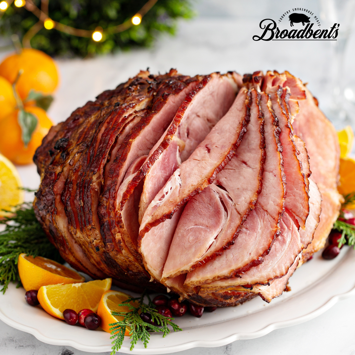Spiral Sliced & Glazed City Ham, <P><i><U>Perishable</i></u><p> 7-9 Lbs., (Half Ham)